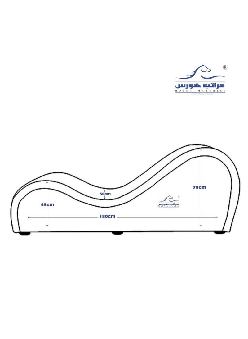 HORSE MATTRESS Horse Romantic Chaise Lounge Sofa – Modern Hotel-Style Design with Luxurious Black Velvet Finish for Perfect Comfort and Elegant Look - Image 4